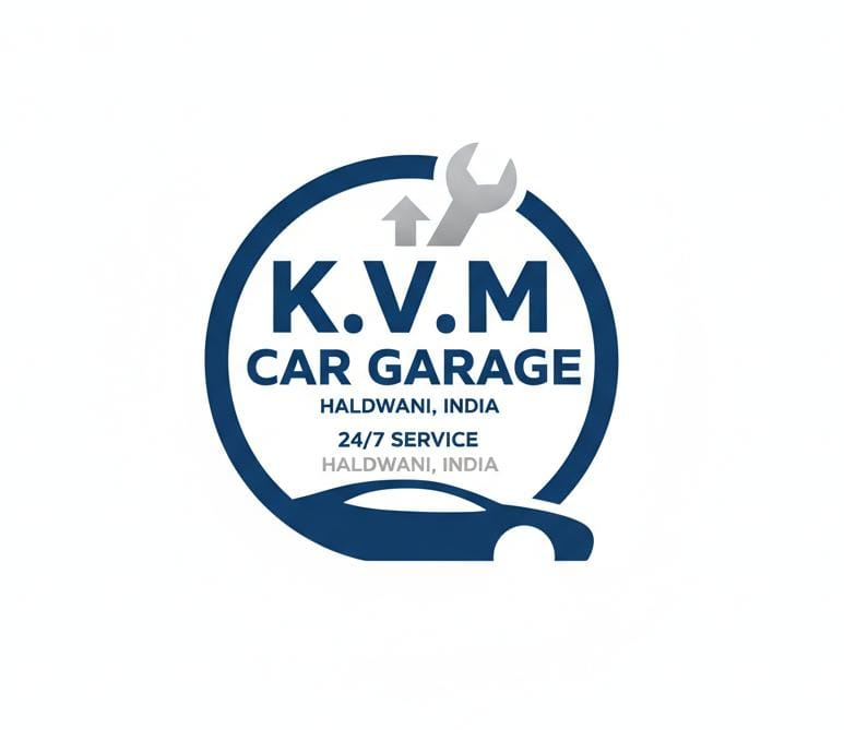 KVM Car Garage Logo
